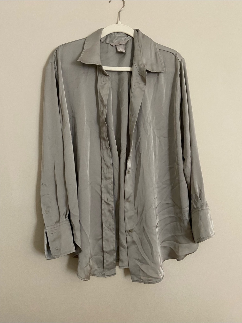 Lightweight Grey Button-Up Jacket